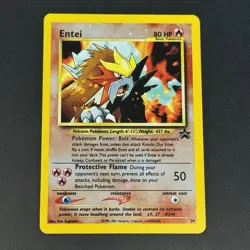 Entei #34 Reverse Holo WotC Black Star Promo Vintage Pokemon TCG Card NM - Image 1