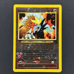 Entei #34 Reverse Holo WotC Black Star Promo Vintage Pokemon TCG Card NM - Image 3
