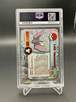 Psa 8 Venomoth Topps 2000 Chrome Series 1 49 Sparkle-Chrome Pokemon Card - Image 2