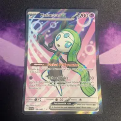 Pokemon TCG Black Bolt Full Art Ultra Rare Card Meloetta EX 159/086 - Image 1
