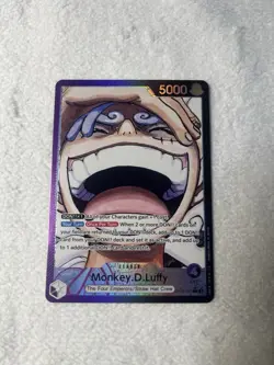 Bandai One Piece Card Game Monkey.D.Luffy OP09-061 Emperors Leader Foil 5000 - Image 1