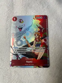 One Piece Card Game Nami OP01-016 Foil 2000 Power Bandai 2022 - Image 1