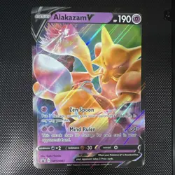 Pokemon Alakazam V Full Art Promo Holo SWSH: Sword & Shield SWSH083 Jumbo Card - Image 1