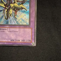 Yu-Gi-Oh! TCG Gaia the Dragon Champion Holo Fusion Card LOB-125 Legend 1996 - Image 4