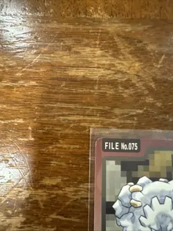 Graveler File No.075 Pokemon Bandai Carddass 1997 Japanese Card - Image 2