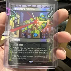 1 x Leonardo's Technique - Foil - Showcase - Teenage Mutant Ninja Turtles - NM-M - Image 1