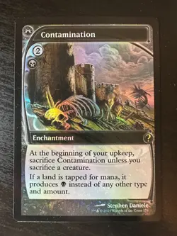 Contamination (Future Sight) Mystery Booster 2 Foil Lightly Played - Image 1