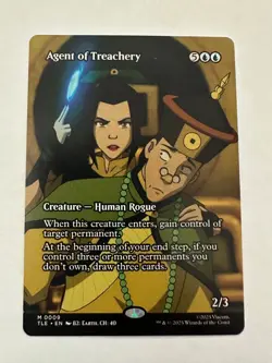 Agent of Treachery, Borderless Art, Magic the Gathering MTG NM Avatar - Image 1