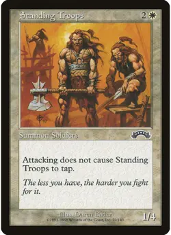 Standing Troops 22 MTG NM 2x - Exodus - Image 1