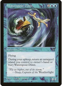 Waterspout Djinn MTG NM - Visions - Image 1