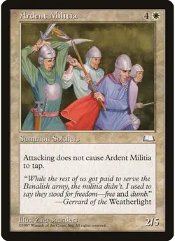 Ardent Militia MTG NM - Weatherlight - Image 1