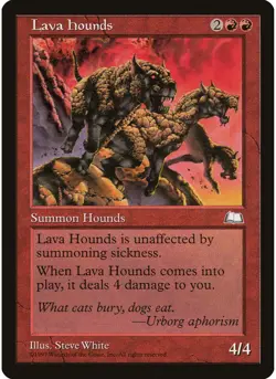 Lava Hounds MTG NM - Weatherlight - Image 1