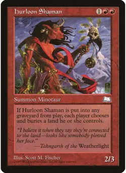 Hurloon Shaman MTG NM - Weatherlight - Image 1