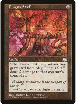 Dingus Staff MTG NM - Weatherlight - Image 1