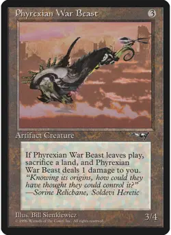Phyrexian War Beast (Facing Right) 170 MTG NM - Alliances - Image 1