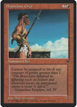 Brassclaw Orcs (Pike) MTG NM - Fallen Empires - Image 1