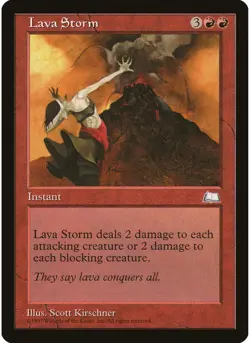 Lava Storm MTG NM - Weatherlight - Image 1