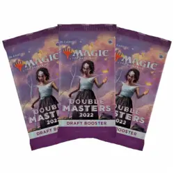 Magic Mtg DOUBLE MASTERS 2022 Factory sealed Booster Pack X 3 ! - Image 1