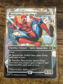Spectacular Spider-Man (Borderless) Marvel's Spider-Man Regular MTG NM 0014 - Image 1