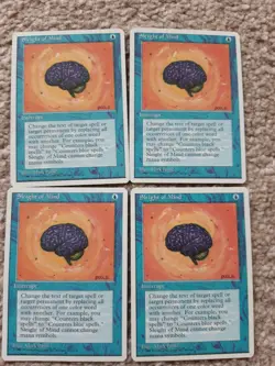 MTG 4 x Sleight of Mind - 4th edition - NM - Image 1