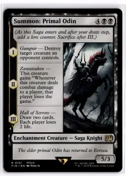 Summon: Primal Odin 121 Rare FINAL FANTASY Magic: The Gathering Near Mint - Image 1
