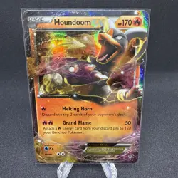 Pokemon TCG Houndoom-EX Breakthrough 21/162 Holo Holo Rare ex - Image 1