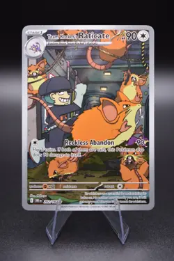 Pokemon TCG Team Rocket's Raticate 202/182 Sv10: Destined Rivals Holo NM - Image 1