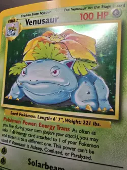 Pokemon TCG Venusaur 15/102 Base Set Holo Rare 1999 WOTC - Image 4