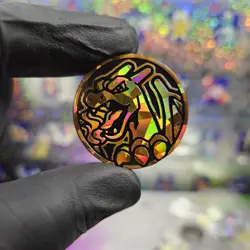 Charizard Cracked Ice Holographic Coin New Unused Condition Offical Pokemon NM - Image 1