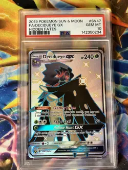 Pokemon PSA 10 Decidueye GX Hidden Fates SV47/SV94 Full Art Ultra Rare - Image 3