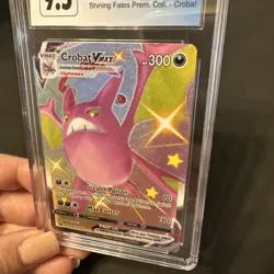 2021 Pokemon Shining Fates Crobat VMAX #099 Black Star Promo Full Art - CGC 9.5 - Image 4