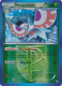 Pokemon - Masquerain - 2/101 - Rare - Reverse Holo - Plasma Blast - NM - Image 1