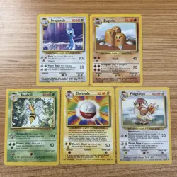 Pokemon TCG Base Set Rare Card Lot - Image 1