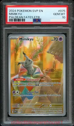 Pokemon Promo Mimikyu 075 PSA 10 - Image 1