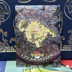 Graveler Topps Chrome Pokemon TV Animation Edition #75 2000 LP - Image 1