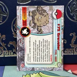 Graveler Topps Chrome Pokemon TV Animation Edition #75 2000 LP - Image 2