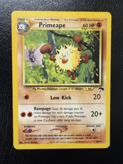 Pokemon TCG Primeape 18/18 Southern Islands Promo English MP - Image 1