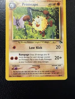 Pokemon TCG Primeape 18/18 Southern Islands Promo English MP - Image 3