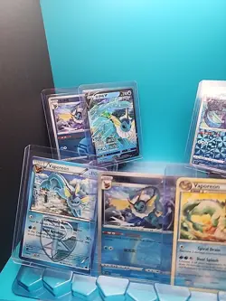 Pokemon Vaporeon 13 card LOT - no dupes - Image 2