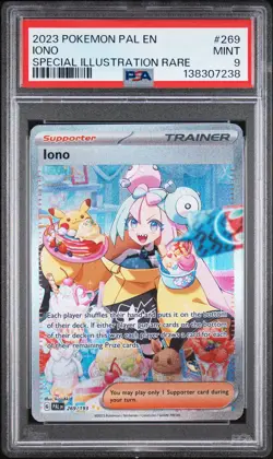 2023 POKEMON PAL EN-PALDEA EVOLVED SPECIAL ILLUSTRATION RARE #269 IONO PSA 9 - Image 1