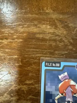 Krabby File No. 098 - Carddass Pocket Monsters Pokemon Japanese Vintage - Image 2