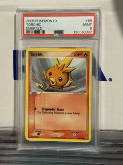 2005 Pokemon Emerald Torchic #69 PSA 9 MINT Low Pop - Image 1