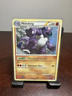 Nidoking #6/102 Pokemon Triumphant Cracked Ice HOLO LP - Image 1