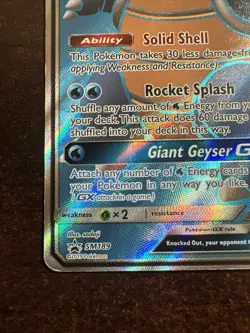 Blastoise GX SM189 HP/DMG Pokemon TCG Sun & Moon Promos HP/DMG - Image 5