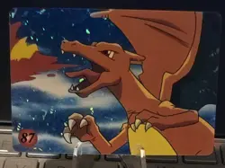 Pokemon Japanese Vending Prism Sticker Raticate Charizard 87 1996 - Image 1