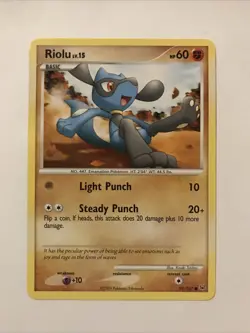 Riolu Platinum 91/127 Regular Common Pokemon Card - Image 1
