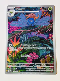 Pokemon Gloom Illustration Rare 198/197 SV03 Obsidian Flames Holo 80 HP 2023 - Image 1