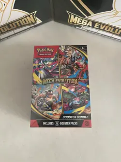Pokemon Cards Mega Evolution Booster Bundle (6 Packs) Sealed Quick Shipping - Image 3