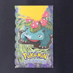 Venusaur #03 Topps 3 of 12 Die Cut Evolution (Blue Logo) Pokemon 1999 Vintage - Image 1