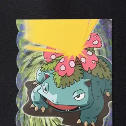 Venusaur #03 Topps 3 of 12 Die Cut Evolution (Blue Logo) Pokemon 1999 Vintage - Image 3